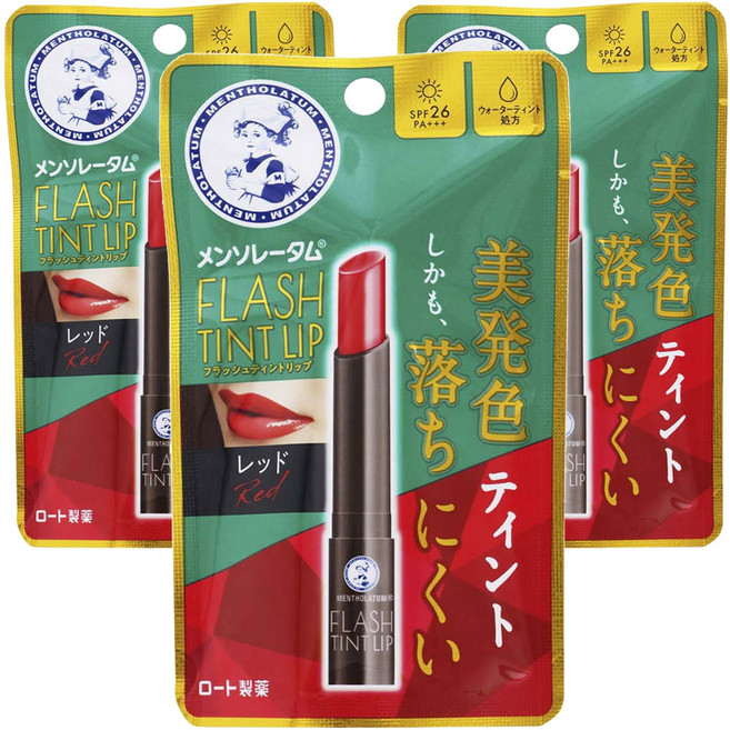 멘소래담 플래시 틴트 립, 3개, 2g, 레드