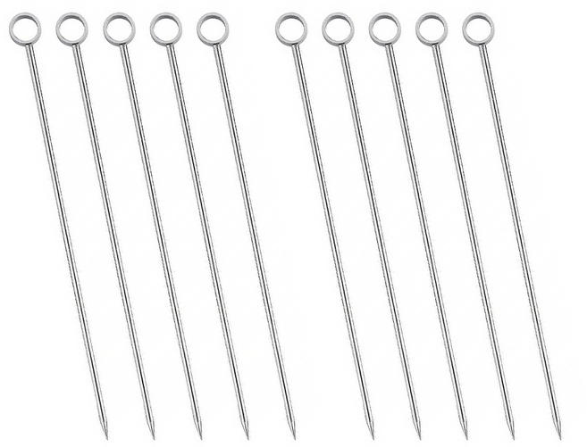 리브문 304 스텐 칵테일픽 디저트 과일꽂이 (10.8cm) B 링 타입, 10개