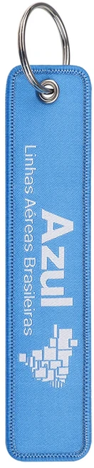 항공 회사 자수 열쇠 고리 블루 키 태그 자동차 배낭 패션 남성 액세서리 선물