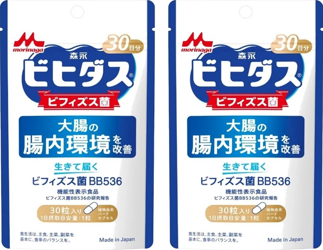 모리나가 비피더스 유산균 BB536 리뉴얼 30정 2개 Morinaga Bifidus Probiotic - 쿠팡