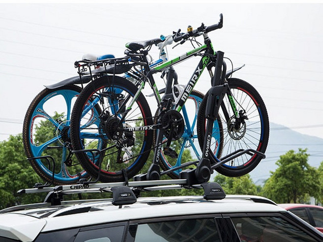 지붕형 자전거캐리어 캐리어 승용차 SUV 공용 가로바별매, 1개