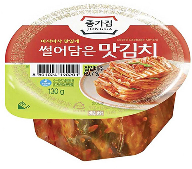 종가집 썰어담은 맛김치, 10개, 130g