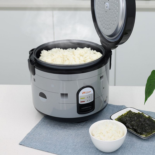 대웅모닝컴 10인용 밥솥 원터치 자동보온, 알루미늄, DW-R1215C