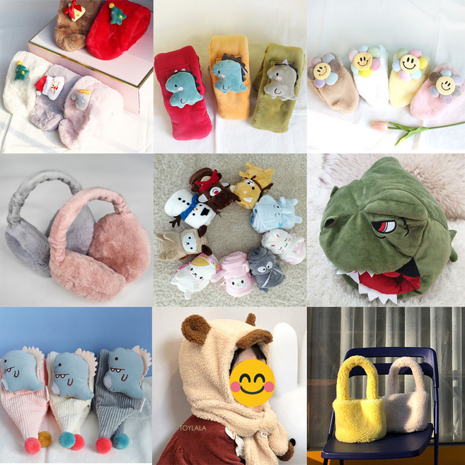 겨울 방한용품 유아목도리 유아모자 유아 슬리퍼 가방 귀마개 머플러 무릎담요 캐릭터 선물 단체