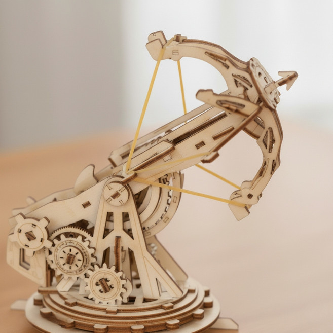 포디움 DIY 3D 입체퍼즐 우드퍼즐, 1개, 석궁, 142피스