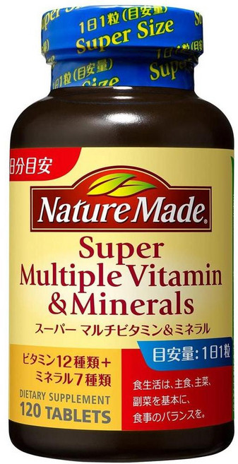 NM(M 일본직구 오쓰카 네이쳐 슈퍼 멀티 비타민 미네랄 120정 120일, 1개