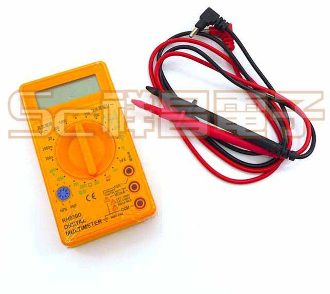 祥昌電子 RH-830D 數位三用電錶, 1個