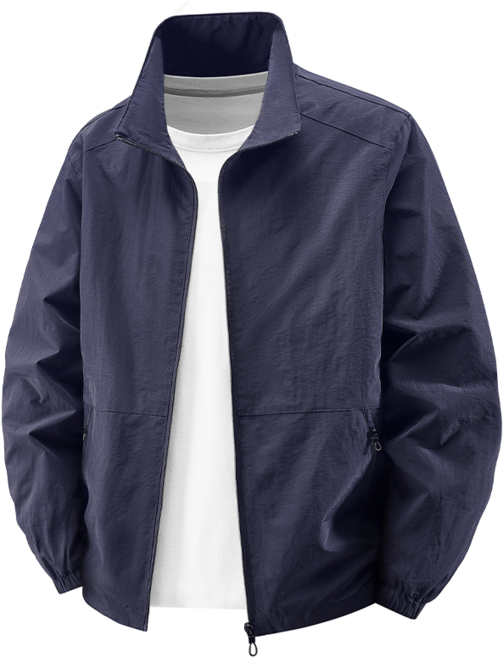 Amlition 남성 봄 가을 캐주얼 빅사이즈 집업 방풍자켓