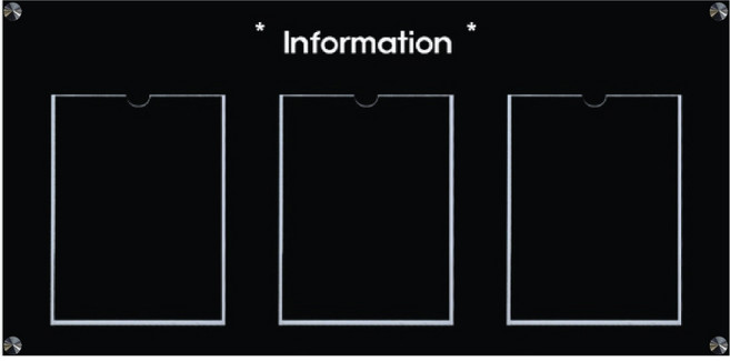 아크릴 게시판 3칸 사내게시판 제작