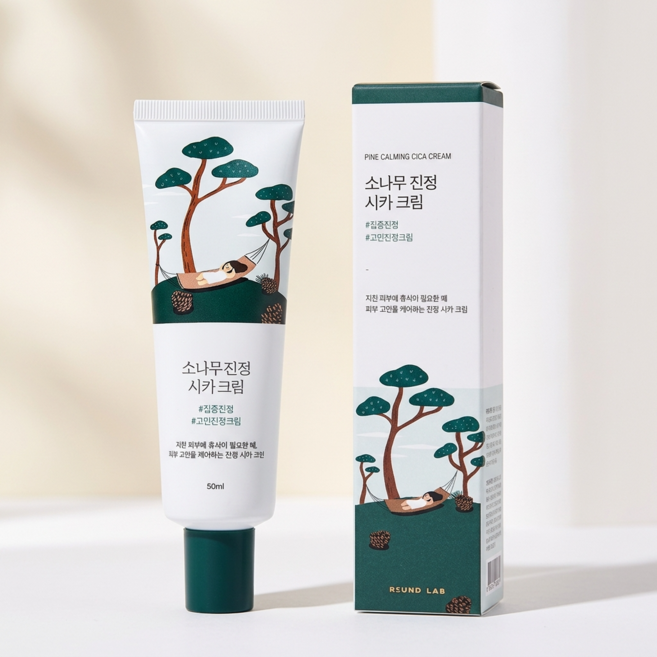 라운드랩 소나무 진정 시카 크림, 50ml, 1개