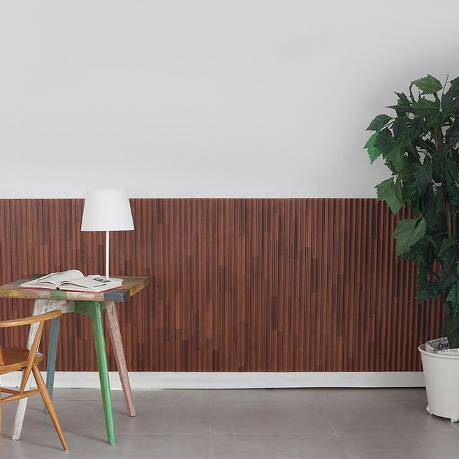 붙이는 반달형 템바보드 템파 침대헤드쿠션 셀프인테리어 폼블럭 보온단열 집꾸미기, 10개, 멀바우브라운