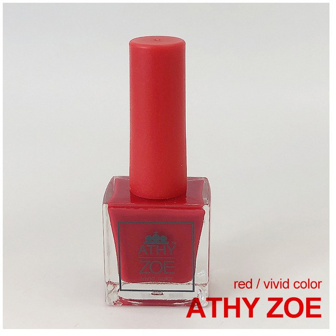 아쁘레쑤 국시용 시험용 폴리쉬 네일국가시험, 1개, 레드