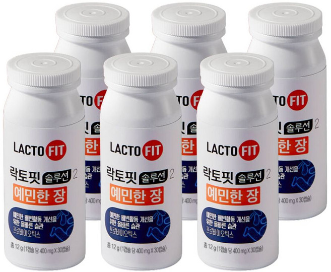 락토핏 솔루션 2 예민한 장 30정 6개 (종근당건강)