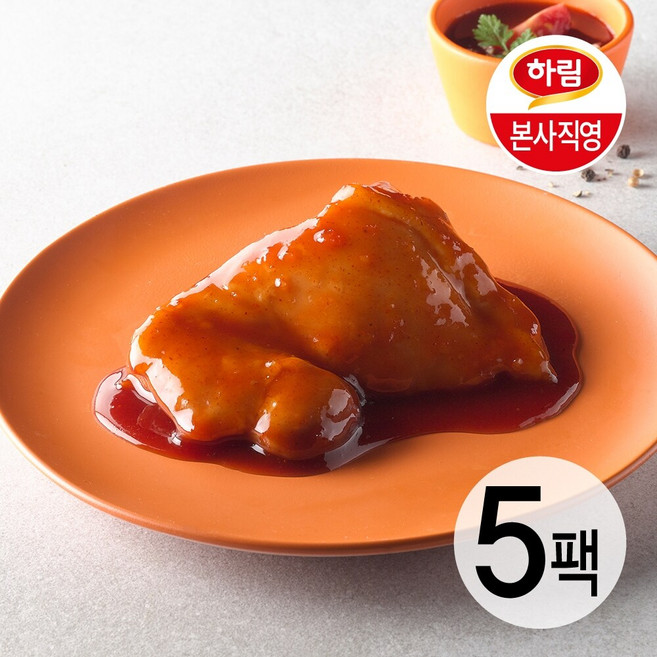 이닭 소스 잘 먹은 닭다리살 양념치킨맛 100g 5팩, 없음, 5개