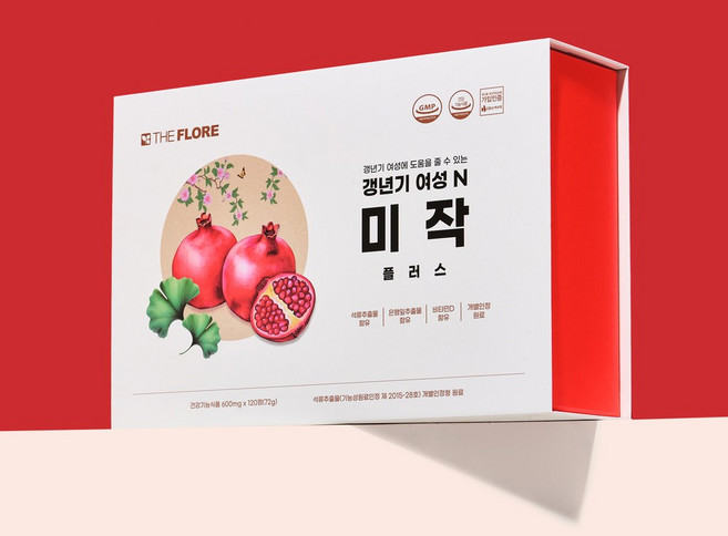 석류추출물 여성갱년기영양제 엘라그산 에스트로겐 40대 50대 60대 완경 중년 장년 여자 엄마영양제 갱년기 가려움증 열감 안면홍조 식은땀 수면장애 불면증 식물성 천연에스트로겐, 120정, 1박스