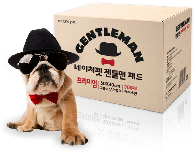 젠틀맨 프리미엄 애견패드 (기본형), 1개, 300개입