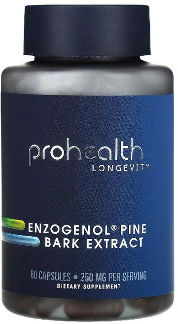프로헬스롱제비티 엔조제놀 소나무껍질 추출 125mg Enzogenol Pine 캡슐 60정 - 쿠팡