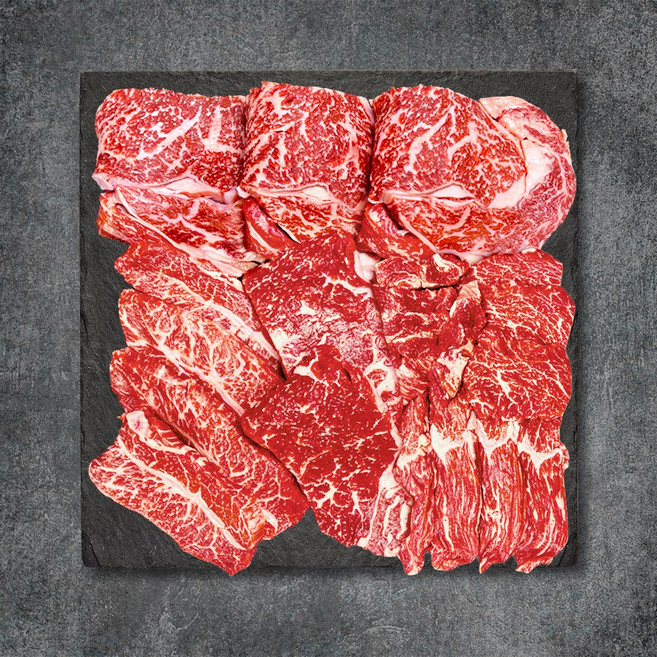 쇠고기집 부드럽고 육즙 많은 프리미엄 국내산 냉장 소고기, 1세트, 400g