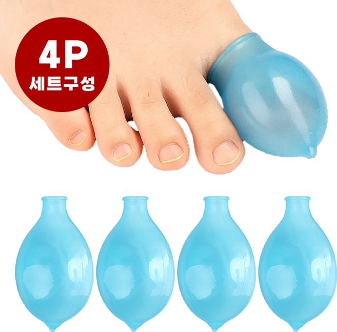 데일로엔 손가락 발가락 상처 보호 재사용 방수커버 4p, 4개