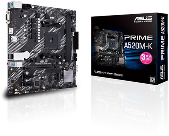 (ASUS) PRIME A520M-K STCOM (AMD A520/M-ATX)