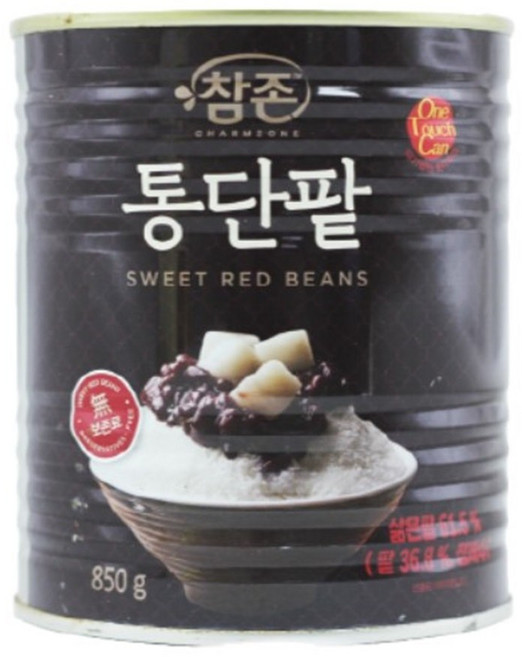 통단팥 x6개 카페 참존 3kg 빙수용 재료 빙수용, 850g, 2개