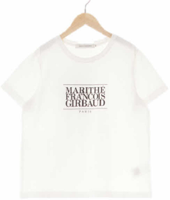 5922 마리떼 화이트 면 빅로고기본반팔티 [M]