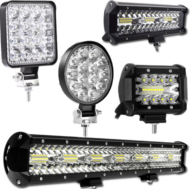 KDsafe 12-24V LED 방수 써치라이트 선박 화물 지게차 차량용 집어등 캠핑, 써치라이트 미니42W, 1개