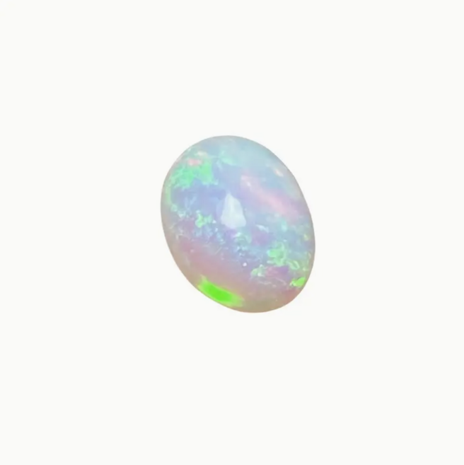 천연 FreE 에티오피아 오팔 원석, 1개, 화이트 10x8mm