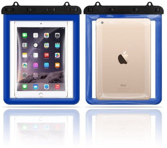고고스 업그레이드 4버클 엠보싱 태블릿pc 방수팩 아이패드에어3, 1개, 블루