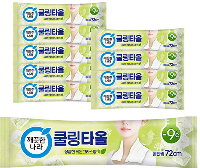 깨끗한나라 레몬그라스 쿨링타올, 29g, 25개