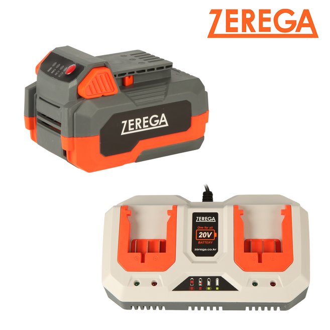 제르가 배터리 충전기 세트, 20v세트, 1개