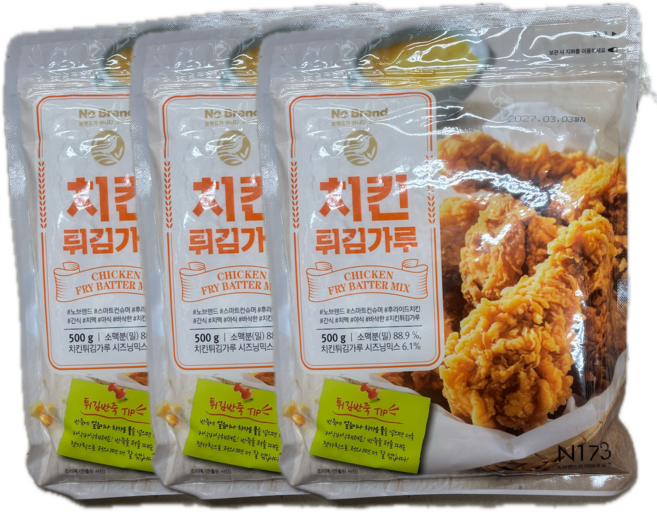 노브랜드 치킨튀김가루, 3개, 500g