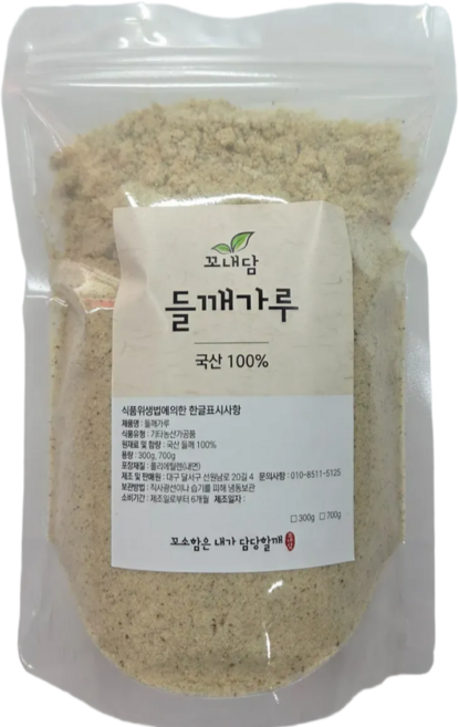 국산 100% 가공한 들깨가루, 300g, 1개