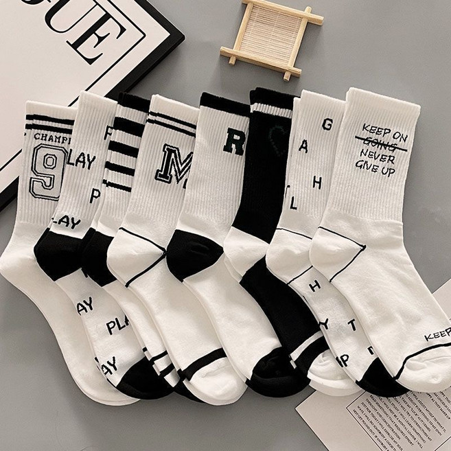 아옴 여성용 노블프리미엄 데일리 코튼 중목 양말 8켤레