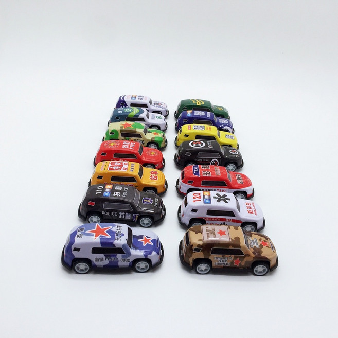 Arbea 迷你金屬鐵皮迴力城市功能多款軍事車 扭蛋玩具 C740, 1個, 隨機樣式