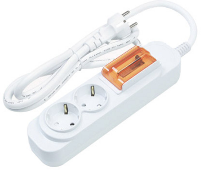 대한이라이트 과부하차단 고전압 멀티탭 2구, 5m, 1개