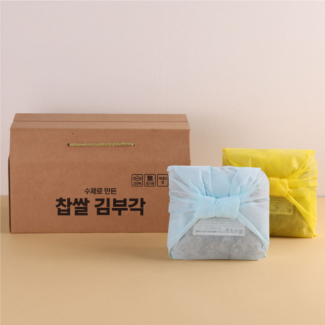 김부자푸드 수제 찹쌀 꽃 김부각 색지 포장 110gx2 고급 선물 세트 국내산 수제 전통 고소 부각 아이 가족 축제 겨울간식 어르신 맥주 안주 실속 정성 가득 프리미엄