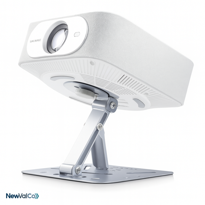 뉴밸코 미니 빔프로젝터 스탠드 거치대 무타공 타공 겸용, 실버