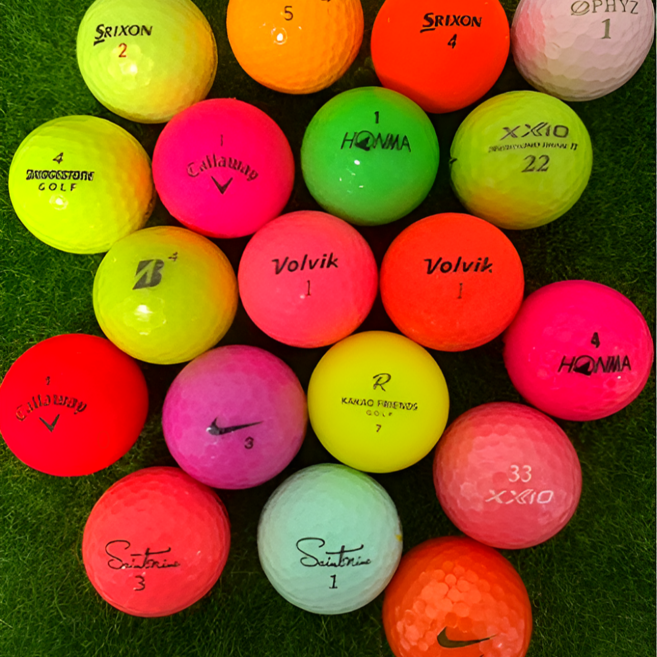 초보자 100돌이를 위한 연습용로스트볼, 4일반 브랜드 컬러 A~A-, 100개입, 1개