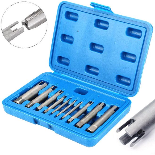 나사탭 추출기 세트 부러진 나사 제거기 스크류 리무버 공구, 1세트