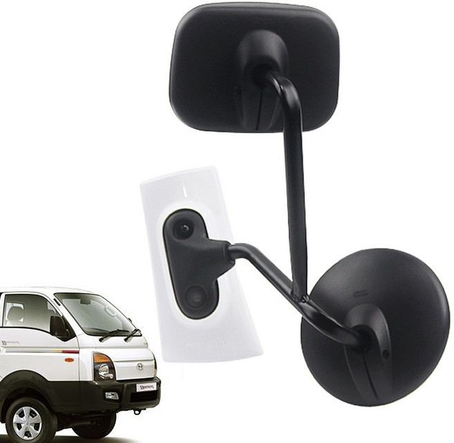 부착식 2way 1톤 화물차 보조미러, 1개, 포터2, 포터2 2way 화이트