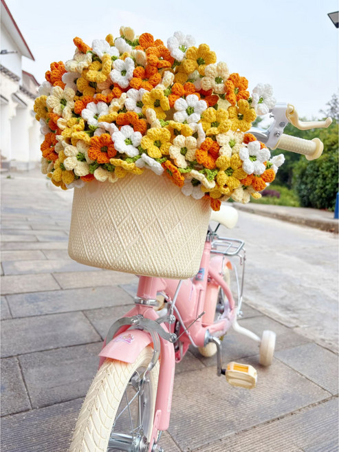 모미얀 벚꽃 꽃다발 블랭킷 벚꽃 꽃다발 담요 DIY 키트, 노랑80cm(몸통 아이보리), 1개