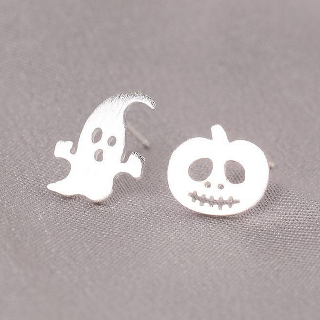 紅帽嚴選 S925純銀耳針 惡魔南瓜造型 多款迷你耳環耳釘 男女通用日常搭配