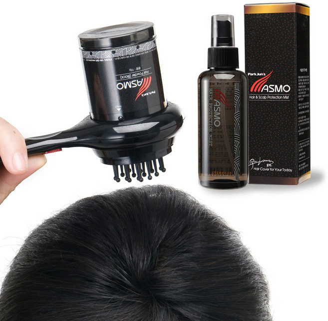 흑채 헤어파우더 세트 초보자도 티안나게 감쪽커버 여성흑채추천 남자증모제 탈모커버 헤어쿠션 홈쇼핑흑채, 파우더6개, 1개, 내츄럴블랙