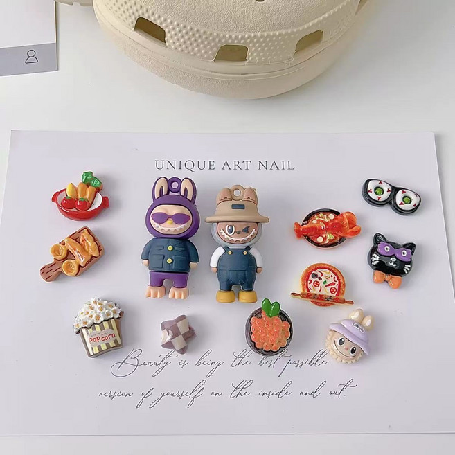 귀여운 인형 12P 파츠 세트 신발 악세사리 실내화 꾸미기