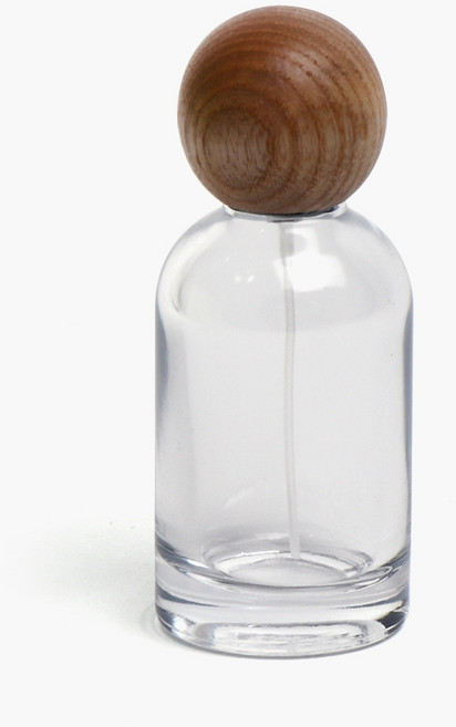 새로핸즈 클램프 타입 유리 향수공병 앙쥬 투명 우드볼 50ml, 1개