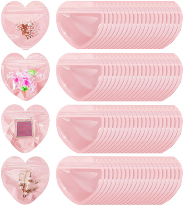 다스몰 선물포장 악세사리 지퍼백, 1세트, 80개입