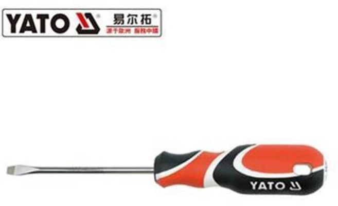 YATO 易爾拓 磁性一字螺絲刀, 5.5x100MMYT-2608, 1個