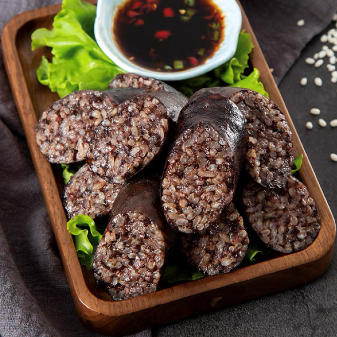 주식회사 성신푸드 만가복찹쌀순대 당면이 없는 전통찹쌀순대 국내산 찹쌀로 만든 전통 음식 국민 순대 전통순대 고급스러운 음식 잔칫날 맛 볼수 있는 귀한 음식 찹쌀순대 HAC, 450g, 1개