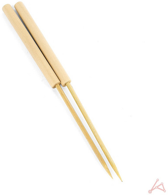 타코야끼 나무송곳 젓가락 2P 뒤집게, 2개